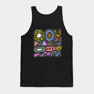 Doodle abstract Tank Top